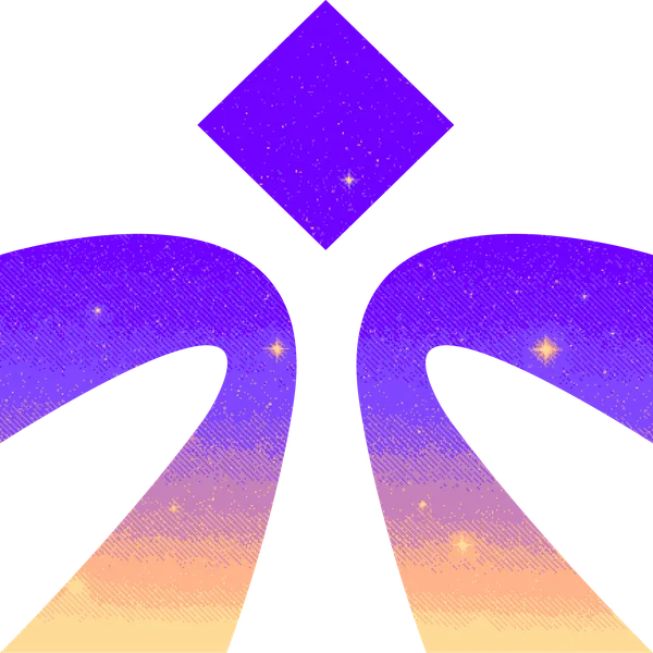 Space Dither Effect Logo Mark